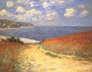 Claude Monet Path in the Wheat Fields at Pourville oil painting on canvas